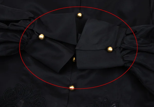 Christian Dior Lace Switching Silk Blouse K-164702_010