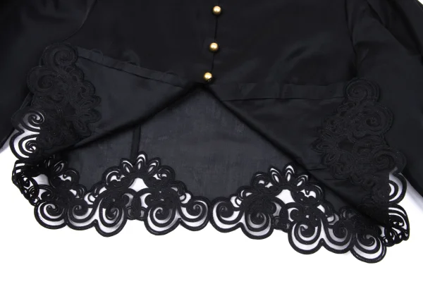 Christian Dior Lace Switching Silk Blouse K-164702_014