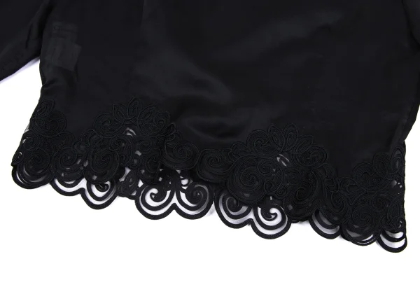 Christian Dior Lace Switching Silk Blouse K-164702_017