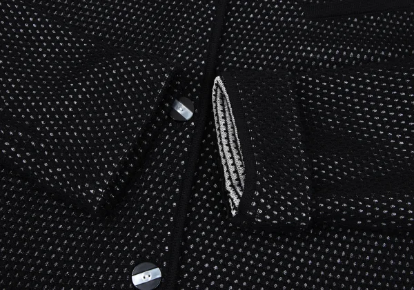 Christian Dior Wool Rayon Design Weave Knit Cardigan K-164703_008