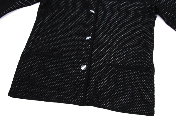 Christian Dior Wool Rayon Design Weave Knit Cardigan K-164703_009