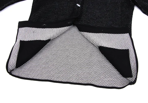 Christian Dior Wool Rayon Design Weave Knit Cardigan K-164703_011