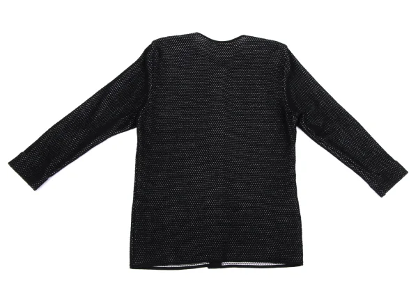 Christian Dior Wool Rayon Design Weave Knit Cardigan K-164703_012