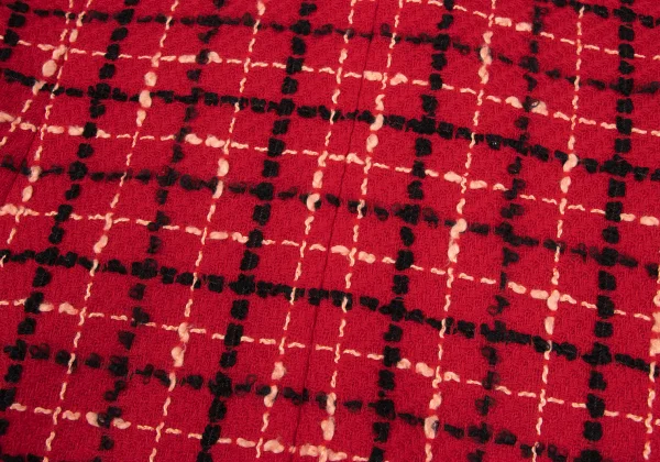 Christian Dior Wool Blend Stitch Check Jacket K-164704_014