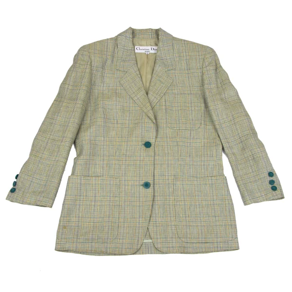 Christian Dior SPORTS Linen Check Jacket K-164706_002