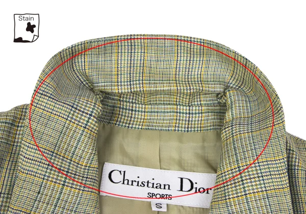 Christian Dior SPORTS Linen Check Jacket K-164706_006