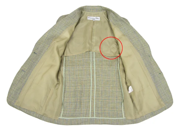 Christian Dior SPORTS Linen Check Jacket K-164706_015