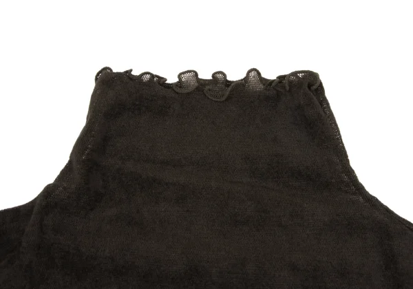 HIROKO KOSHINO Flocked Print See-through Mesh Top K-164707_005