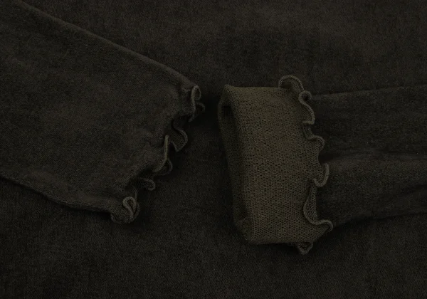 HIROKO KOSHINO Flocked Print See-through Mesh Top K-164707_008