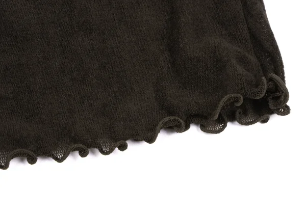 HIROKO KOSHINO Flocked Print See-through Mesh Top K-164707_010