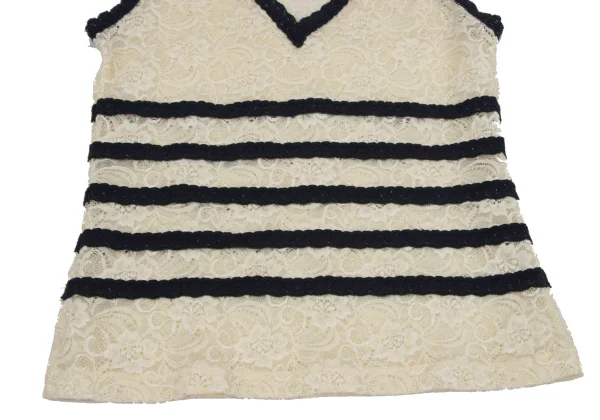 Jean Paul GAULTIER FEMME Floral Lace V Neck Tank Top K-164710_006