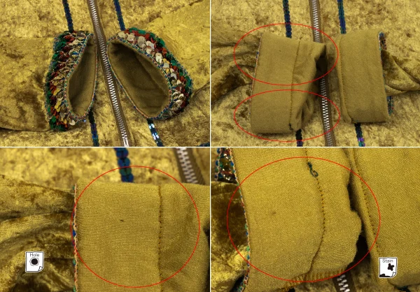 JUNIOR GAULTIER Sequined Velour Collarless Short Jacket K-164712_010