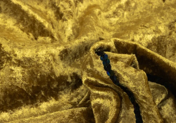 JUNIOR GAULTIER Sequined Velour Collarless Short Jacket K-164712_017