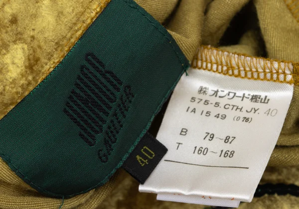 JUNIOR GAULTIER Sequined Velour Collarless Short Jacket K-164712_018