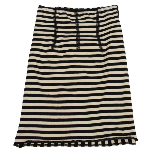 JUNIOR GAULTIER Stripe Switching Stretch Skirt K-164713_002