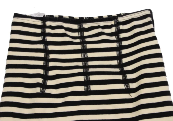 JUNIOR GAULTIER Stripe Switching Stretch Skirt K-164713_003