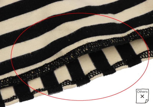 JUNIOR GAULTIER Stripe Switching Stretch Skirt K-164713_007