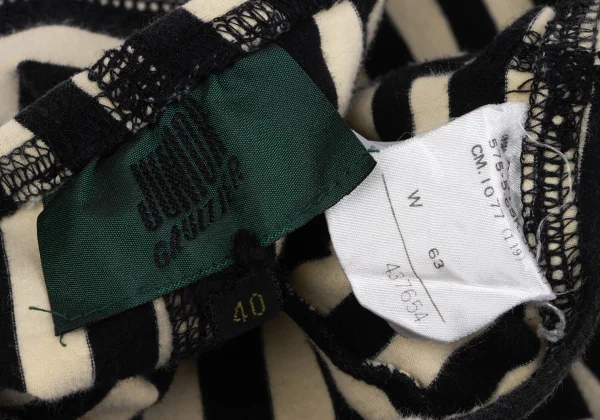 JUNIOR GAULTIER Stripe Switching Stretch Skirt K-164713_012