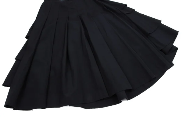COMME des GARCONS Wool Back Tiered Pleated Skirt K-164715_004