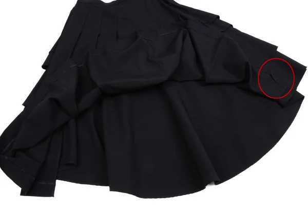 COMME des GARCONS Wool Back Tiered Pleated Skirt K-164715_005