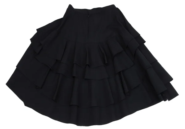 COMME des GARCONS Wool Back Tiered Pleated Skirt K-164715_007
