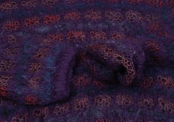 JUNYA WATANABE COMME des GARCONS Openwork Stripe Knit Hoodie K-164716_006