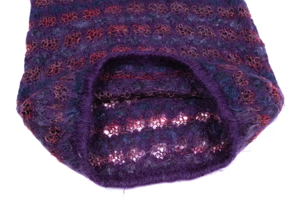 JUNYA WATANABE COMME des GARCONS Openwork Stripe Knit Hoodie K-164716_008