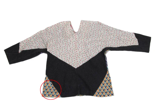 tricot COMME des GARCONS Pattern Switching Lace-up Top K-164717_012