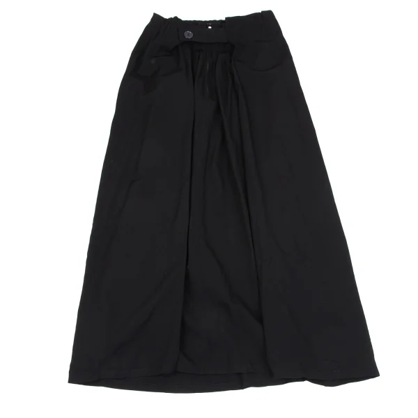Y's Wool Gaba Side Wrap Design Skirt K-164718_002