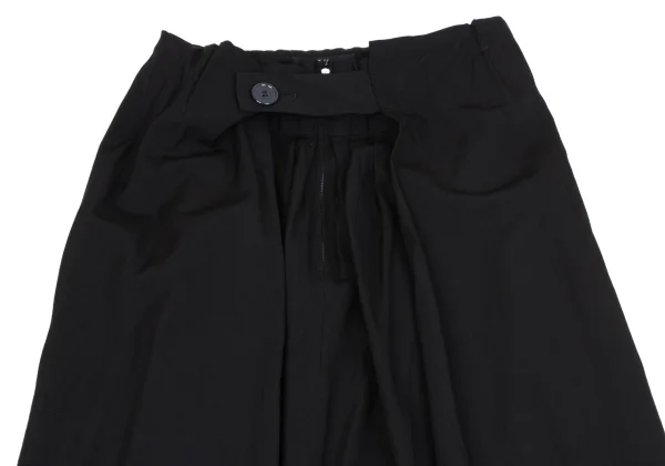 Y's Wool Gaba Side Wrap Design Skirt K-164718_003