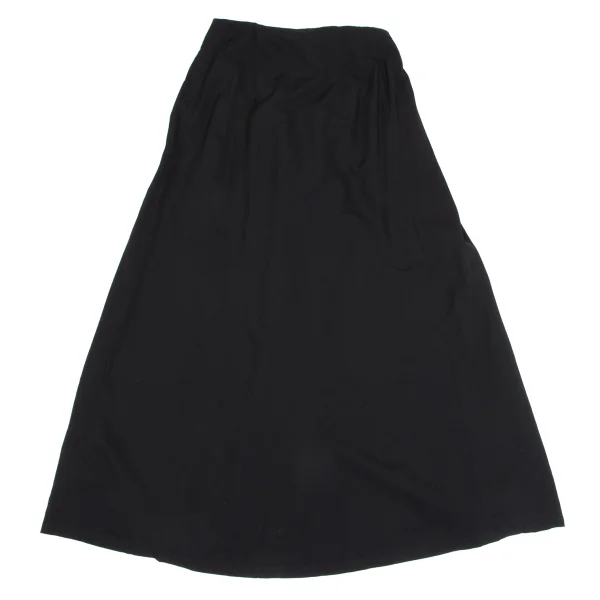 Y's Wool Gaba Side Wrap Design Skirt K-164718_010