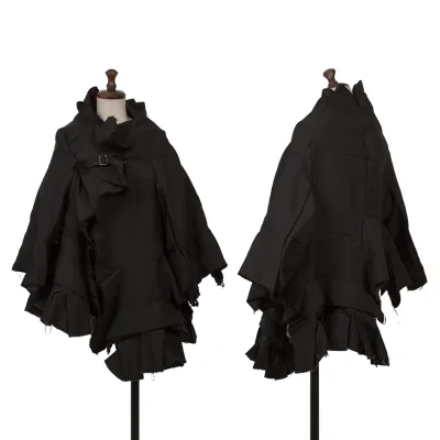 COMME des GARCONS Cut Off Patchwork Belted Jacket