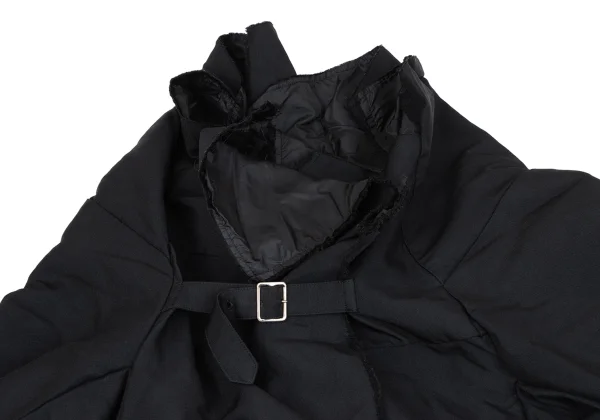 COMME des GARCONS Cut Off Patchwork Belted Jacket K-164721_003