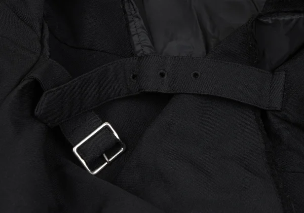 COMME des GARCONS Cut Off Patchwork Belted Jacket K-164721_004