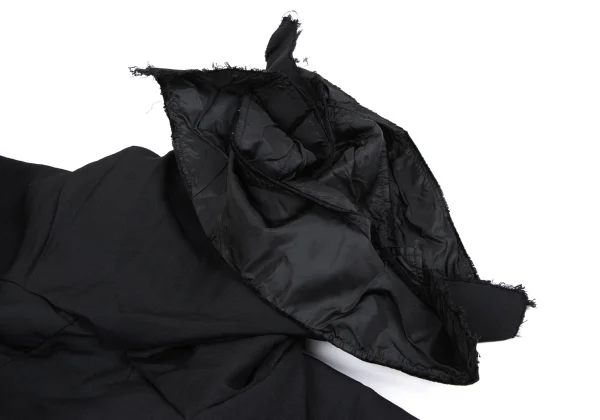 COMME des GARCONS Cut Off Patchwork Belted Jacket K-164721_006