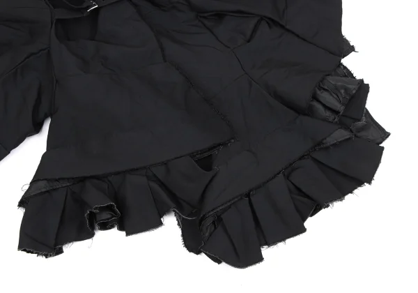 COMME des GARCONS Cut Off Patchwork Belted Jacket K-164721_007