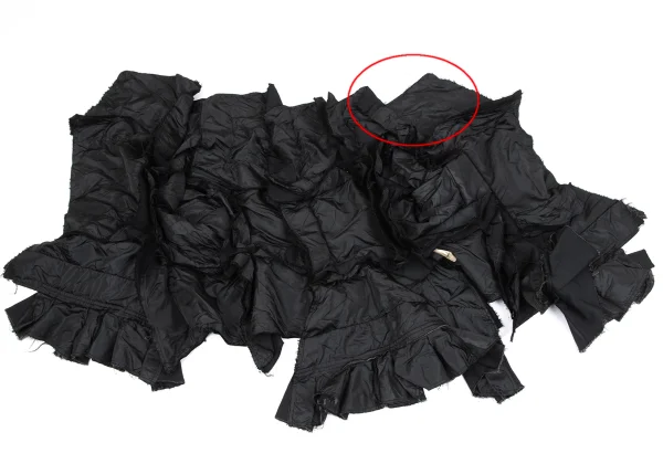 COMME des GARCONS Cut Off Patchwork Belted Jacket K-164721_009