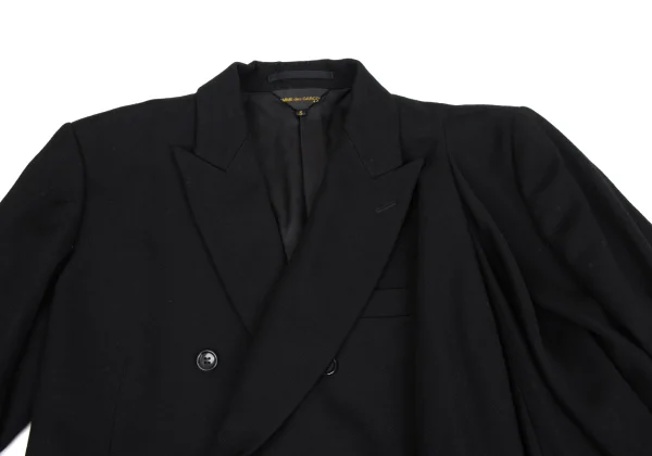 COMME des GARCONS Wool Half Wrap Asymmetrical Jacket K-164722_003