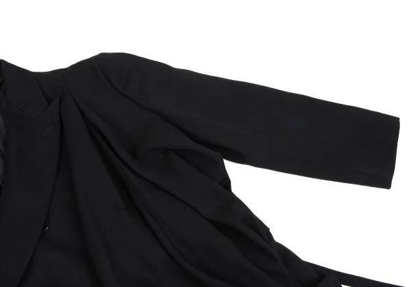 COMME des GARCONS Wool Half Wrap Asymmetrical Jacket K-164722_007