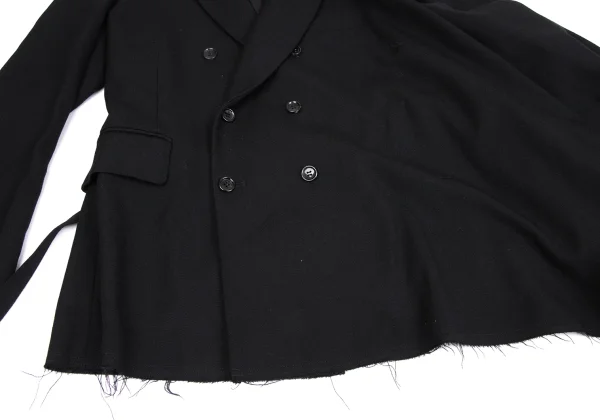 COMME des GARCONS Wool Half Wrap Asymmetrical Jacket K-164722_012