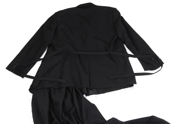 COMME des GARCONS Wool Half Wrap Asymmetrical Jacket K-164722_017