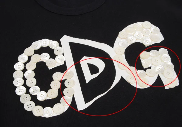 COMME des GARCONS CDG Button Design T-shirt K-164723_006