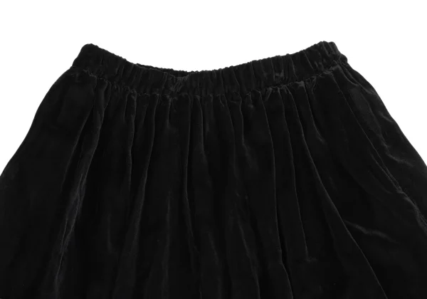 BLACK COMME des GARCONS Hem Switching Velour Sheer Skirt K-164725_003