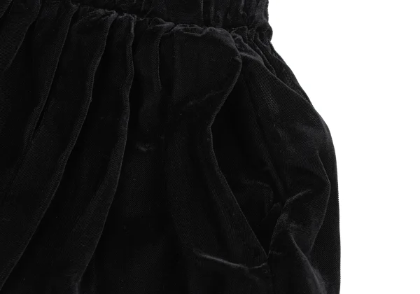 BLACK COMME des GARCONS Hem Switching Velour Sheer Skirt K-164725_005