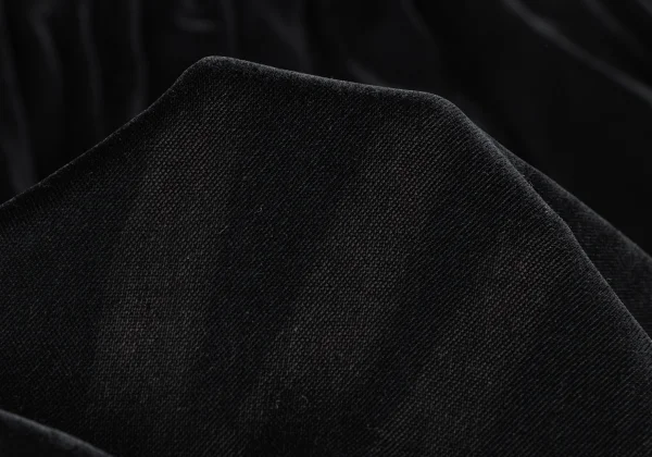 BLACK COMME des GARCONS Hem Switching Velour Sheer Skirt K-164725_010