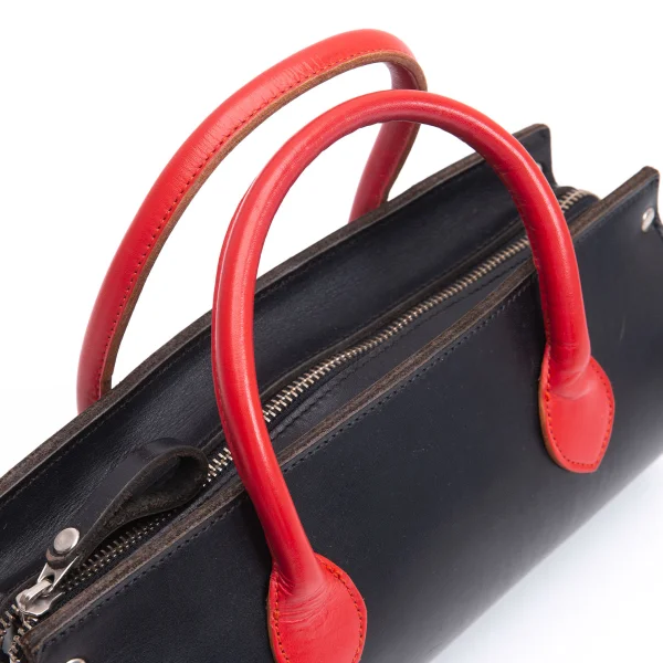 COMME des GARCONS Color Handle Leather Mini Boston Bag K-164726_010