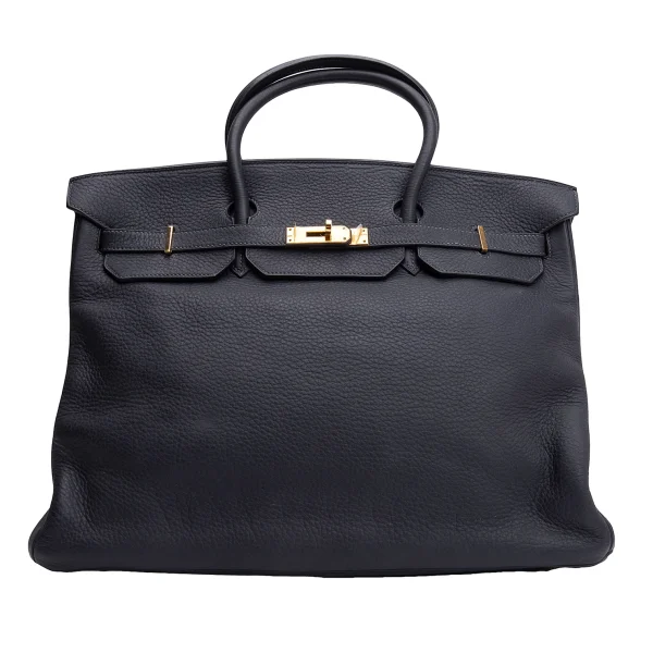 HERMES AD2003 G-engraved Birkin 40 Leather Bag K-164730_002