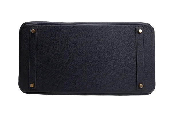 HERMES AD2003 G-engraved Birkin 40 Leather Bag K-164730_005