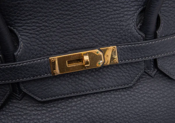 HERMES AD2003 G-engraved Birkin 40 Leather Bag K-164730_010