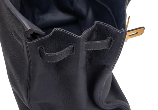 HERMES AD2003 G-engraved Birkin 40 Leather Bag K-164730_014